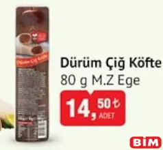 M.Z EGE DÜRÜM ÇİĞ KÖFTE 80 G